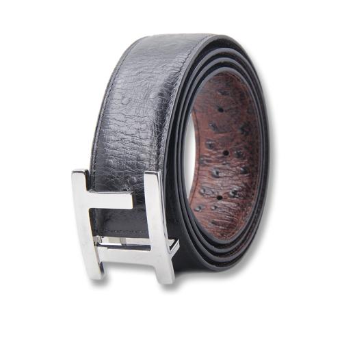 High quality men leather belt custom logo leather men genuine leather pin buckle belt for men