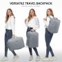 LOVEVOOK 40l quilted carry on flight approved expandable travel backpack for women men laptop business travel backpack bags