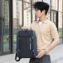 GW055 Print Logo Wholesale Men Casual Computer Waterproof School Rucksack Bag Polyester Laptop Backpack