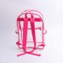 Transparent PVC School Bag Jelly Color College Students Plain Clear Bookbags Teenager Waterproof School Backpacks Clear Backpack