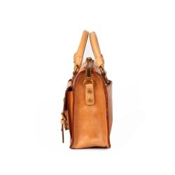 2024 Customized Unisex High Quality Vegetable Tanned Genuine Leather Bag Handbag