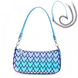 LOVEVOOK fashion hot sale small PU Crossbody Bags luxury shoulder bags custom geometric luminous women bags