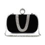 Wholesale bags women luxury rhinestone purse party wedding handbags ladies velvet bag evening clutch bag