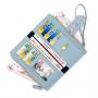 2024 New Style Stone Pattern Long Wallet Retro Folding Multi-Card Holder Zipper Coin Purse Wallet For Women