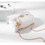 Stylish Versatile Golden Chain Strap Ladies Designer Purse Bowknot-decoration Cross Body Messenger Bags For Women