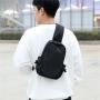 ZF094 Fashion Crossbody Bag Men Anti-theft Leisure Travel Chest Bag Simple Oxford Cloth Shoulder Bag Waterproof Wear-resistant