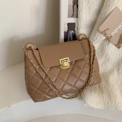 Diamond Lattice Chain Designer Handbag Wholesale Simple Fashion Designer Shoulder Bags Lock Designer Handbags Famous Brands