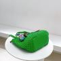 2024 Custom Weave Leather Tote Bag Handbag For Women Luxury Woven Purse With Scarf