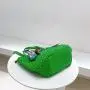2024 Custom Weave Leather Tote Bag Handbag For Women Luxury Woven Purse With Scarf
