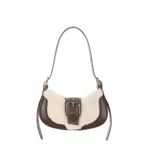 Trendy Fur Design Women's Handbag Fashion Ladies Custom Premium Leather Shoulder Bags For Women