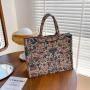 Large capacity new personalized embroidered handbag