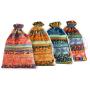 20 Pcs 5x7 Inch Mixed Color Small Cloth Cotton Bag Egyptian Ethnic Style Drawstring Jewelry Gift Bag Coin Pouches
