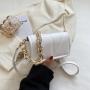 Pure Color Chains Fashion Women Bags Pu Cover Crossbody Bag Women Diamond Lattice Shoulder Bag
