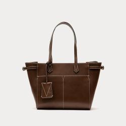 Customized Logo New Stylish Plain Pu Leather Tote Bags Fashion Luxury Large Capacity Women's Handbag Shoulder Bag