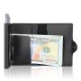 Wholesale Aluminium Rfid Blocking Pop-up Card Holder Leather Pop Up Card Holder Wallet