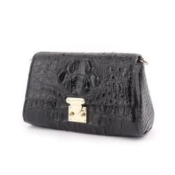 Custom New Fashion High Quality Alligator Leather Ladies Shoulder Bags Real Crocodile Horn Back Leather Crossbody Bag For Women