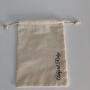 Small Grey Cotton Draw String Bags