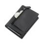Custom Slim Wallet for Men with RFID Blocking Pop Up Leather Card Case Front Pocket Wallet with Zipper Minimalist Wallet