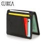 CUIKCA Fashion Lychee Pattern PU Leather Driver's License Holder Business ID Credit Card Holder Simple Wallet Purse Money Clips