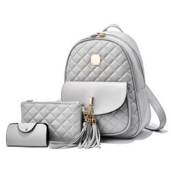 2022 Fashion latest designers women black leather cute laptop women's backpacks for college girls