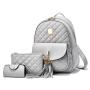 2022 Fashion latest designers women black leather cute laptop women's backpacks for college girls