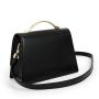 Fashion Elegant Customized Logo Ladies Hand Bags Pu Vegan Leather Metal Top Handle Lock Fully Custom Luxury Womens Handbags