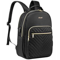 LOVEVOOK Waterproof 15.6 inch student school quilted bags backpack college large business travel back pack laptop women backpack