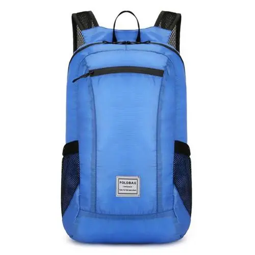 ZWY077 Outdoor Ultralight Travel Portable Folding Backpack Polyester Waterproof Hiking Bag Wholesale Daily Casual Sport Backpack