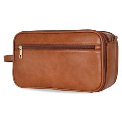 OEM/ODM leather cosmetic bag zipper women makeup organizer pu leather travel cosmetic bag