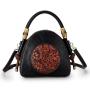 2024 Retro Style embossed pattern shoulder bag  Monochrome women bags Satchel Temperament Female Bag
