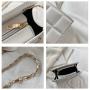 2024 Women's Crossbody Handbags Single Strap Chain Square Bags Embroidery Shoulder Bags for Women