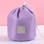 Travel cosmetic bag waterproof cylinder wash bag portable organizer cosmetic lazy drawstring makeup bag for women