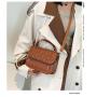 Diamond Lattice Letter Small Square Bag 2023 New Women's Open Bag China Wholesale PU Ladies Shoulder Bag