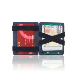 Magic wallet leather money clip mens zipper coins wallet rfid magic wallet for men with coin purse