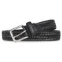 Factory wholesale genuine leather buckle belt woven leather belt men real leather belt