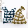 Factory Direct Sales Japanese Style Mini Cotton Linen Wrist Bag Mobile Phone Change Storage Bag with Canvas Material Wind Wrap