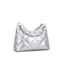 Custom Good Quality Faux Leather Handbags Diamond Embroidered Thread Fashion Women Shoulder Bags