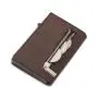 Genuine Leather RFID Blocking Slim Minimalist Thin Front Pocket Card Holder Rfid Wallet Metal Card Case Luxury Anti Money Clip