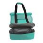OEM Wholesale Waterproof Mesh Tote Fashion Simplicity Casual Insulated Cooler Food Bag for Beach Camping Picnic