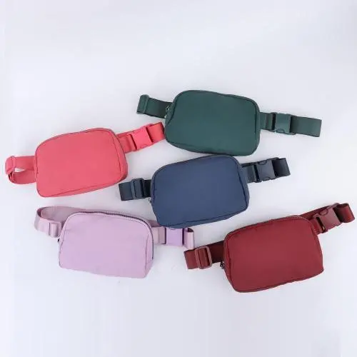 Fashion 38 Colors Fast Shipping Men Running Cycling Belt Waist Bag Custom Polyester Crossbody Bag Men Waterproof Fanny Pack