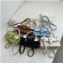 2024 Trend New High Silk Scarf Women's Handbag Solid Color Embroidery Luxury High Quality Pu Leather Hand Bags