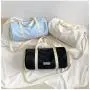 HR636 INS Yoga Exercise Handbag Casual Women's Nylon Fabric Large Bag Simple and Popular Fresh Solid Color Women's Fitness Bag
