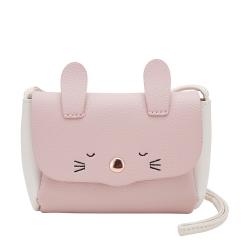 Custom PU Leather Small Little Girl Purse Handbag Bunny Crossbody Bag kids shoulder bag