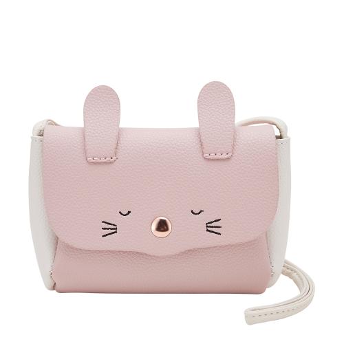 Custom PU Leather Small Little Girl Purse Handbag Bunny Crossbody Bag kids shoulder bag