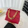 2024 New Foreign Style Small Gold Chain One-shoulder Portable Oblique Cross Bag Foreign Trade Niche Women's Bag Fashion Lady Bag