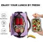 New Style Fashion Durable Portable Waterproof Thermal Tote Bag Reusable Leakproof Insulated Lunch Cooler Bag With Side Pockets