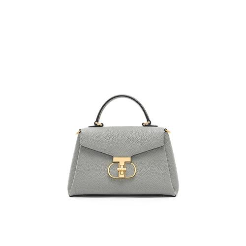 2024 Trending Style Top Quality Pu Vegan Leather Womens Handbag Ladies Purses Luxury Metal Lock Custom Logo Women Crossbody Bags
