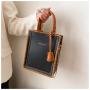 Fashion Female Women DIY Manual Small Square Handbags China Wholesale PU Womens Bags 2021 Hand-stitched Bags for Ladies