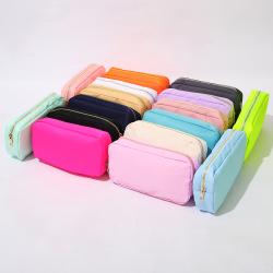 Wholesale Customized Good Quality Zipper Pouch Cosmetic Bag Sublimation Lightweight Ripstop Eco Cosmetic Bag