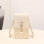 Mobile phone bag wholesale 2024 female ladies pearl mini shoulder bag diamond lattice small crossbody bag